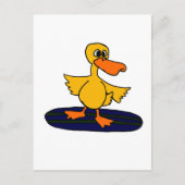 XX- Funny Duck auf einem Surfbrett Postkarte (Vorderseite)