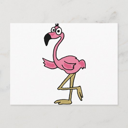 XX- Funny Flamingo Postkarte (Vorderseite)