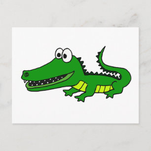 XX - Funny Funky Gator Postkarte