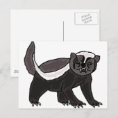XX - Funny Honey Badger Postkarte (Vorne/Hinten)