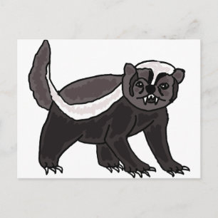 XX - Funny Honey Badger Postkarte
