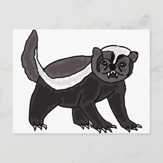 XX - Funny Honey Badger Postkarte (Vorderseite)