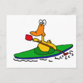 XX - Funny Kayaking Duck Postkarte (Vorderseite)