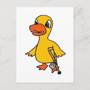 XX - Funny Lame Duck Cartoon Postkarte