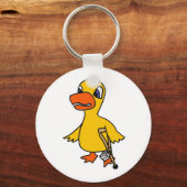 XX - Funny Lame Duck Cartoon Schlüsselanhänger (Vorderseite)