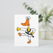 XX - Funny Martial Arts Duck Postkarte (Stehend Vorderseite)