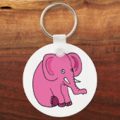 XX - Funny Pink Elephant Schlüsselanhänger (Vorderseite)