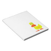 XX - Funny Primitive Art Duck Notizblock (angewinkelt)