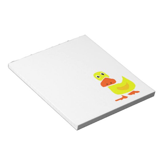 XX - Funny Primitive Art Duck Notizblock (angewinkelt)