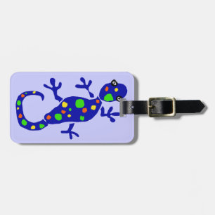 XX Gecko-ursprünglicher Kunst-Cartoon Gepäckanhänger