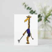 XX - Giraffe Golf spielen Postkarte (Stehend Vorderseite)