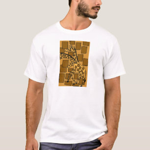 XX Giraffen-Kunst abstrakt T-Shirt
