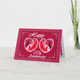 xx. Hochzeitstag Farne gefülltes Herz Karte