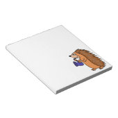 XX - Igel Saxophon Cartoon Notizblock (angewinkelt)