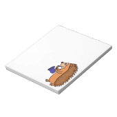 XX - Igel Saxophon Cartoon Notizblock (Rotiert)