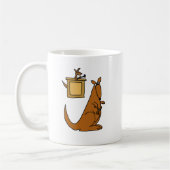XX Känguru-Gerichts-Cartoon Kaffeetasse (Links)