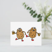 XX - Kartoffelbrei-Cartoon Postkarte (Stehend Vorderseite)