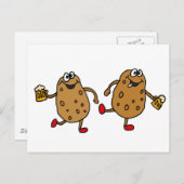 XX - Kartoffelbrei-Cartoon Postkarte (Vorne/Hinten)