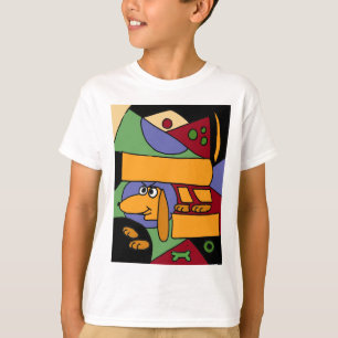 XX lustige abstrakte Kunst-Dackel T-Shirt