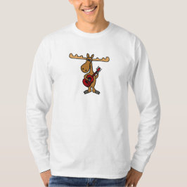 XX lustige Elche, die Gitarren-Cartoon spielen T-Shirt