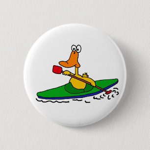 XX lustige Kayaking Ente Button