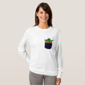 XX lustiger Alligator in einer Tasche T-Shirt (Vorne ganz)