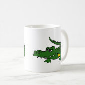 XX lustiger AlligatorCartoon Kaffeetasse (VorderseiteRechts)