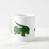 XX lustiger AlligatorCartoon Kaffeetasse (Vorderseite Links)