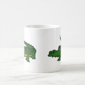 XX lustiger AlligatorCartoon Kaffeetasse (Mittel)