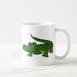 XX lustiger AlligatorCartoon Kaffeetasse