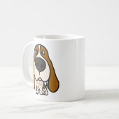 XX lustiger Jagdhund Kaffeetasse (Vorderseite Links)