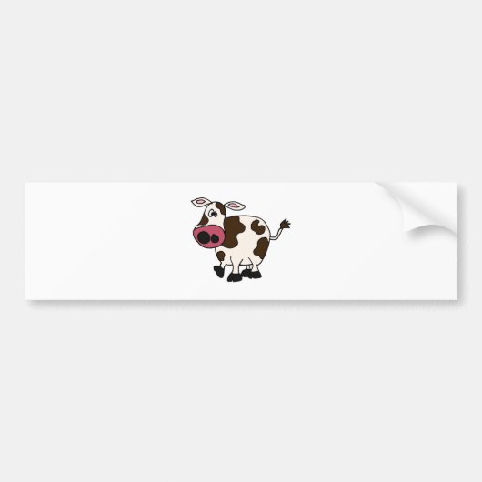 XX lustiger Kuh-Entwurf Autoaufkleber (Vorne)