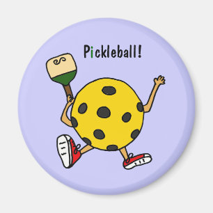 XX lustiger Pickleball Charakter Magnet