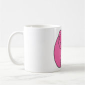 XX lustiger rosa Elefant Kaffeetasse (Links)