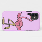 XX lustiger rosa Flamingo-Cartoon Case-Mate iPhone Hülle (Rückseite (Horizontal))