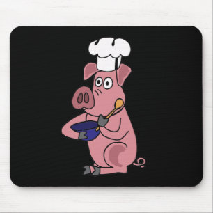 XX lustiger Schwein-Kochs-Cartoon Mousepad