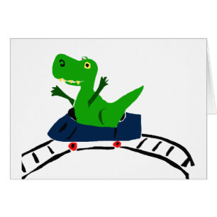 XX lustiger T-rex Dinosaurier auf