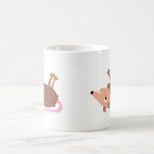 XX lustiger toter Opossum Roadkill Cartoon Kaffeetasse (Mittel)