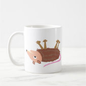 XX lustiger toter Opossum Roadkill Cartoon Kaffeetasse (Links)