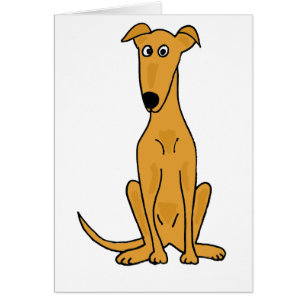 XX lustiger Windhund-HundeCartoon