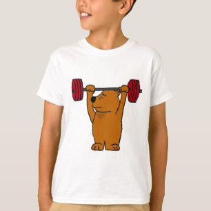 XX lustiges Braunbär-Gewichts-Anheben T-Shirt