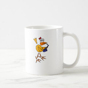 XX lustiges Huhn, das Saxophone-abstrakte Kunst Kaffeetasse