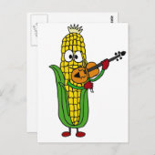 XX - Maispiele oder Geige Postkarte (Vorne/Hinten)