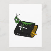 XX- Mantis auf einer Bibel beten Postkarte (Vorderseite)