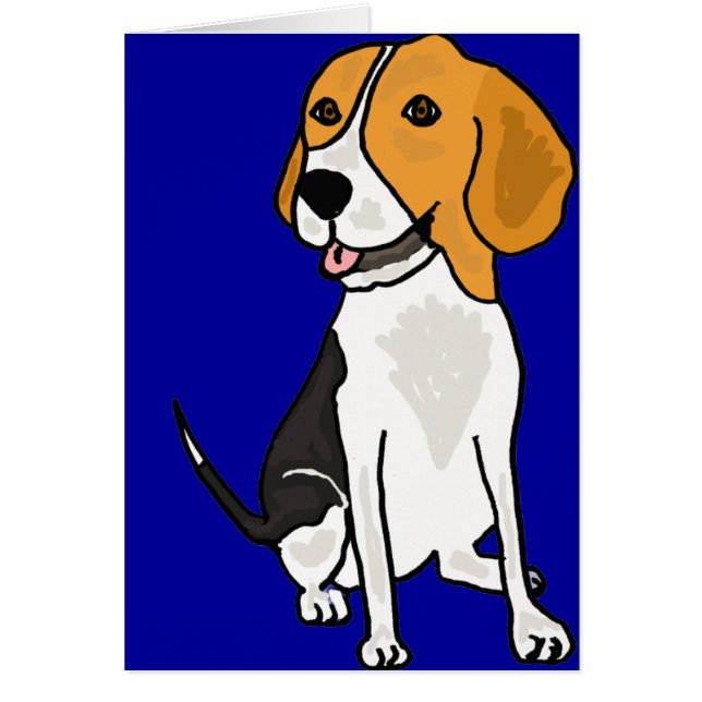 XX niedlicher Beagle-Cartoon (Vorne)