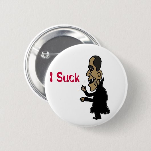 XX Obama der Vampire-politische Cartoon Button (Vorne & Hinten)