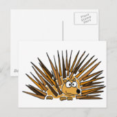 XX - Porcupine Art Cartoon Postkarte (Vorne/Hinten)
