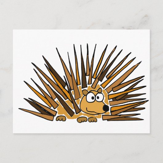 XX - Porcupine Art Cartoon Postkarte (Vorderseite)