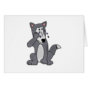 XX schreiender Wolf-Cartoon