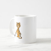 XX Tiger, der Golf-Cartoon spielt Kaffeetasse (Vorderseite Links)